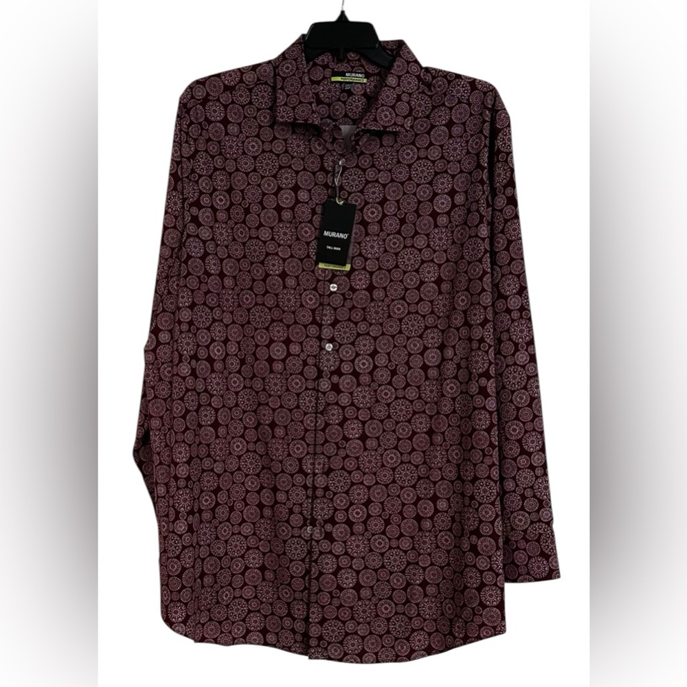 NWT Murano Men’s Performance Long Sleeve Button‎ Down - Size 2XT